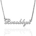 thumbnail image 1 of Brooklyn Custom Name Necklace Customized Personalized Plated Name Necklace for Mother Daughter Friendship Women Valentine's Day Christmas Birthday New Year Silver, 1 of 7