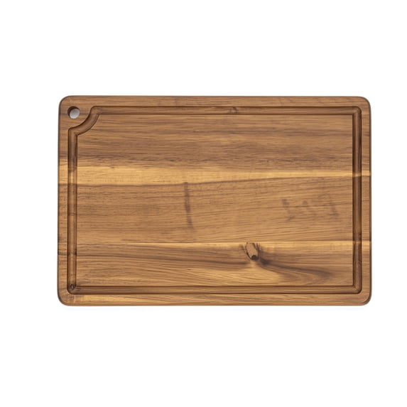 Brooklyn Cutting Board for Kitchen with Holder – Acacia Wood Cutting Board with Juice Groove & Hand Grip – Chopping Boards, Small Wooden Cutting Board, Meat & Vegetable Cutting Board