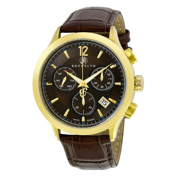 Brooklyn Dakota Chronograph Brown Dial Men's Watch 205-M2931