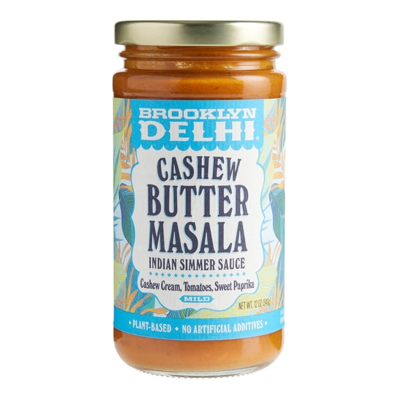 Brooklyn Delhi Cashew Butter Masala Indian Simmer Sauce 12 oz