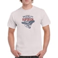 thumbnail image 1 of Brooklyn Denim Logo T-Shirt Men -Image by Shutterstock, Male 3X-Large, 1 of 4