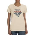 thumbnail image 1 of Brooklyn Denim Logo T-Shirt Women -Image by Shutterstock, Female Small, 1 of 4