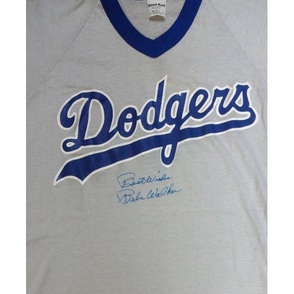 Brooklyn Dodgers Al "Rube" Walker Autographed Gray Jersey "Best Wishes" PSA/DNA #X04119