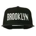 thumbnail image 1 of Brooklyn Embroidered Wool Snapback Cap - Black OSFM, 1 of 5