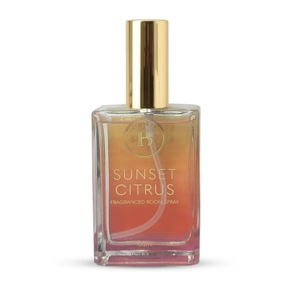 Brooklyn Fragrance Co. BFC- Watercolor Ombre Room Spray  Premium Sunset Citrus Scent - Long lasting Fragrance for Home, Office or Bathroom  Air Freshener Rectangle Spray bottle  100 ml