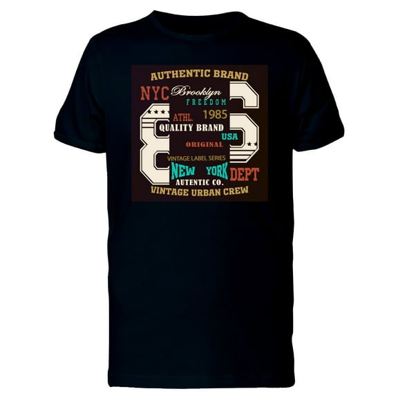 Brooklyn Freedom 86 Urban T-Shirt Men -Image by Shutterstock, Male XX-Large