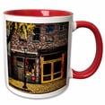 thumbnail image 1 of 3drose, Brooklyn Ginko Fall Autumn Shop, 15oz Two-tone Red Mug, 1 of 6