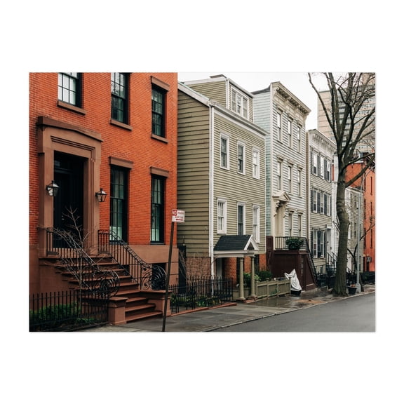 Brooklyn Heights Residential 04 - Brooklyn New York Photography Unframed Wall Art Print 5 x 7 inches