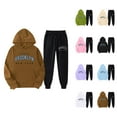 thumbnail image 1 of Brooklyn Hoodie and Sweatpants Set for Women Fall Winter Hooded Sweatshirt and Jogger 2 Piece Set Women's Tracksuit, 1 of 6