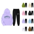 thumbnail image 1 of Brooklyn Hoodie and Sweatpants Set for Women Fall Winter Hooded Sweatshirt and Jogger 2 Piece Set Women's Tracksuit, 1 of 6
