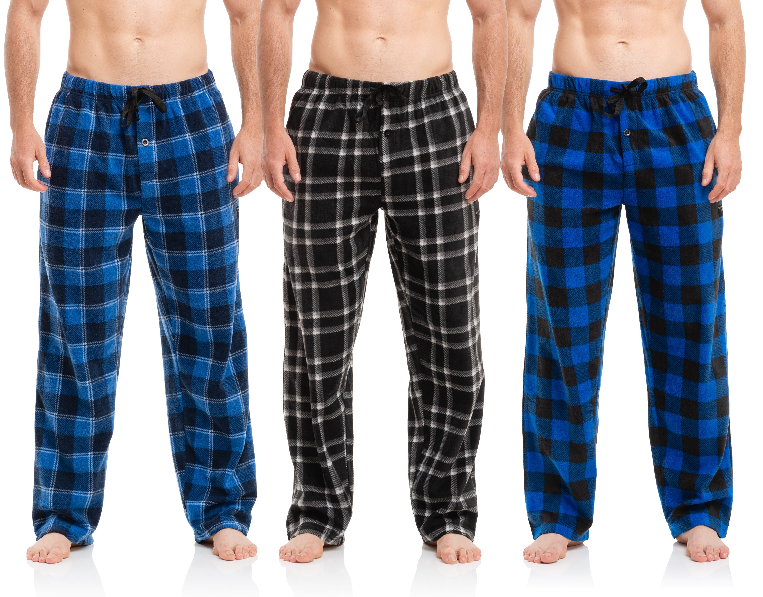 Brooklyn-Jax Men's Microfleece Pajama in medium size and pack of 3 ...