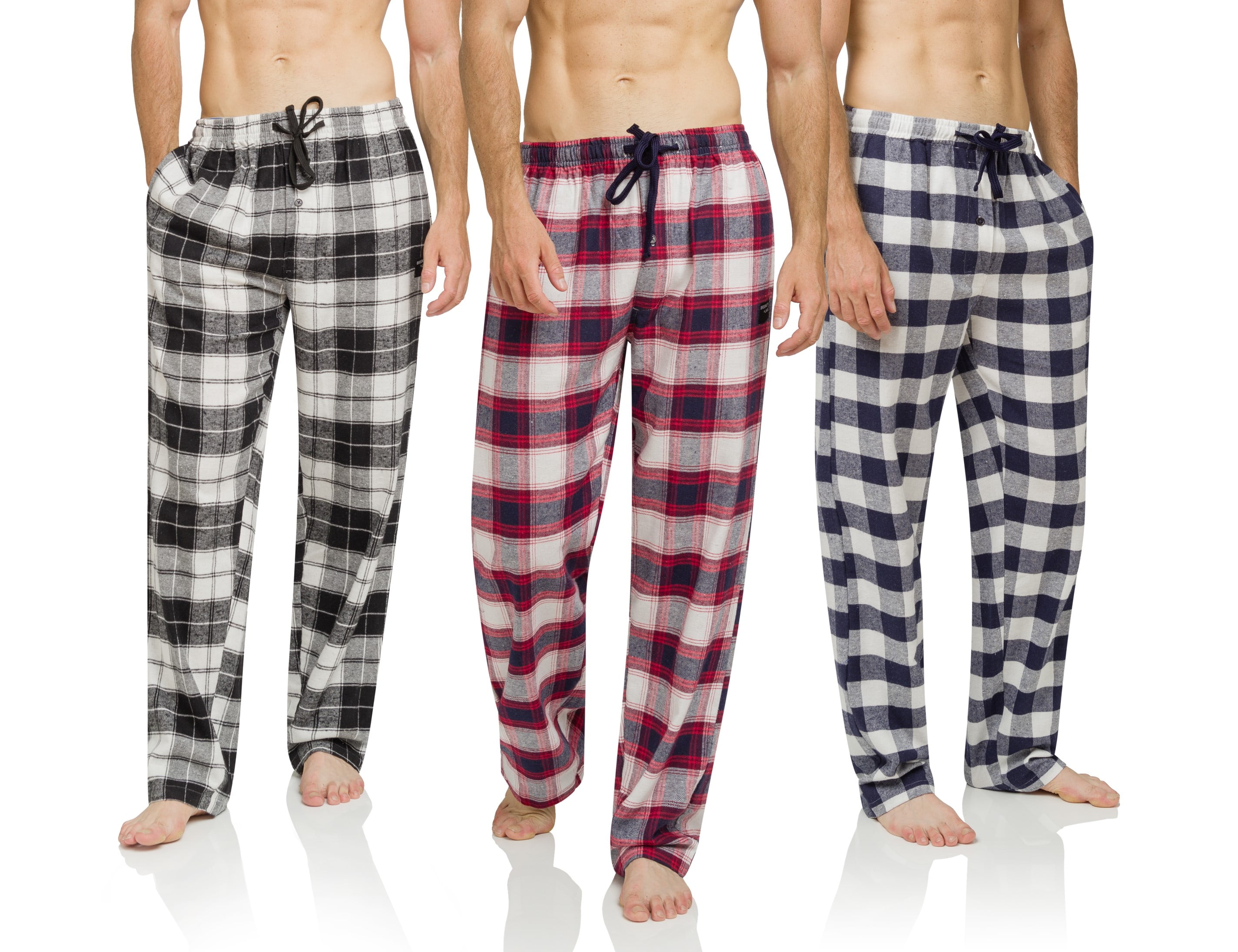 Brooklyn Jax Ultra Soft Flannel Pajama for Men in 3 Pack, size small ...