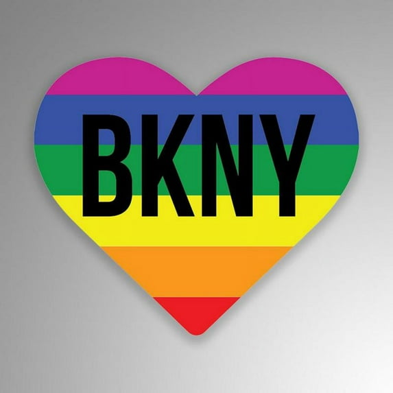 Brooklyn LGBT Pride State 2-Pack Decal Sticker 3.25 Inches UV Resistant Laminate | PD874