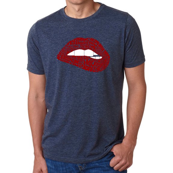 Brooklyn Lips - Men's Premium Blend Word Art T-Shirt