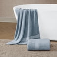 thumbnail image 1 of Brooklyn Loom Turkish Cotton 2-Piece 2 Pack Bath Sheet in Blue, Cotton , Adult, All Season, OEKO-TEX Certified, 1 of 6