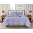 thumbnail image 1 of Brooklyn Loom Classic Solid 100% Cotton 200 Thread Count Percale Lavender 2-Piece Twin Quilt Set, Solid Casual themed, Adult Bedding, OEKO-TEX Certified, 1 of 9