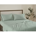 thumbnail image 1 of Brooklyn Loom Classic Cotton 200 Thread Count Solid Percale 100% Cotton Deep Pocket Sage 3-Piece Twin XL, All Season, Adult Size, OEKO-TEX Certified, 1 of 9