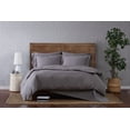 thumbnail image 1 of Brooklyn Loom Classic Cotton 200 Thread Count Solid 100% Cotton Percale 2-Piece Twin XL Duvet Set in Grey, Cotton , Adult, All Season, OEKO-TEX Certified, 1 of 10