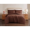 thumbnail image 1 of Brooklyn Loom Solid 100% Linen 3-Piece King Duvet Set in Brown, Linen , Adult, All Season, OEKO-TEX Certified, 1 of 9