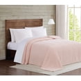 thumbnail image 1 of Brooklyn Loom Marshmallow Sherpa Blush Full/Queen Blanket 100% Polyester Microfiber Plush,  Solid Casual themed, Adult Bedding, OEKO-TEX Certified, 1 of 10