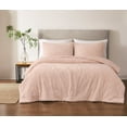 thumbnail image 1 of Brooklyn Loom Oversized Marshmallow Plush 100% Microfiber Polyester Blush 3-Piece Queen Comforter Set, Solid Casual themed, Adult Bedding, OEKO-TEX Certified, 1 of 10