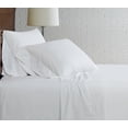 thumbnail image 1 of Brooklyn Loom Classic Cotton 200 Thread Count Solid Percale 100% Cotton Deep Pocket White 4-Piece Queen, All Season, Adult Size, OEKO-TEX Certified, 1 of 8