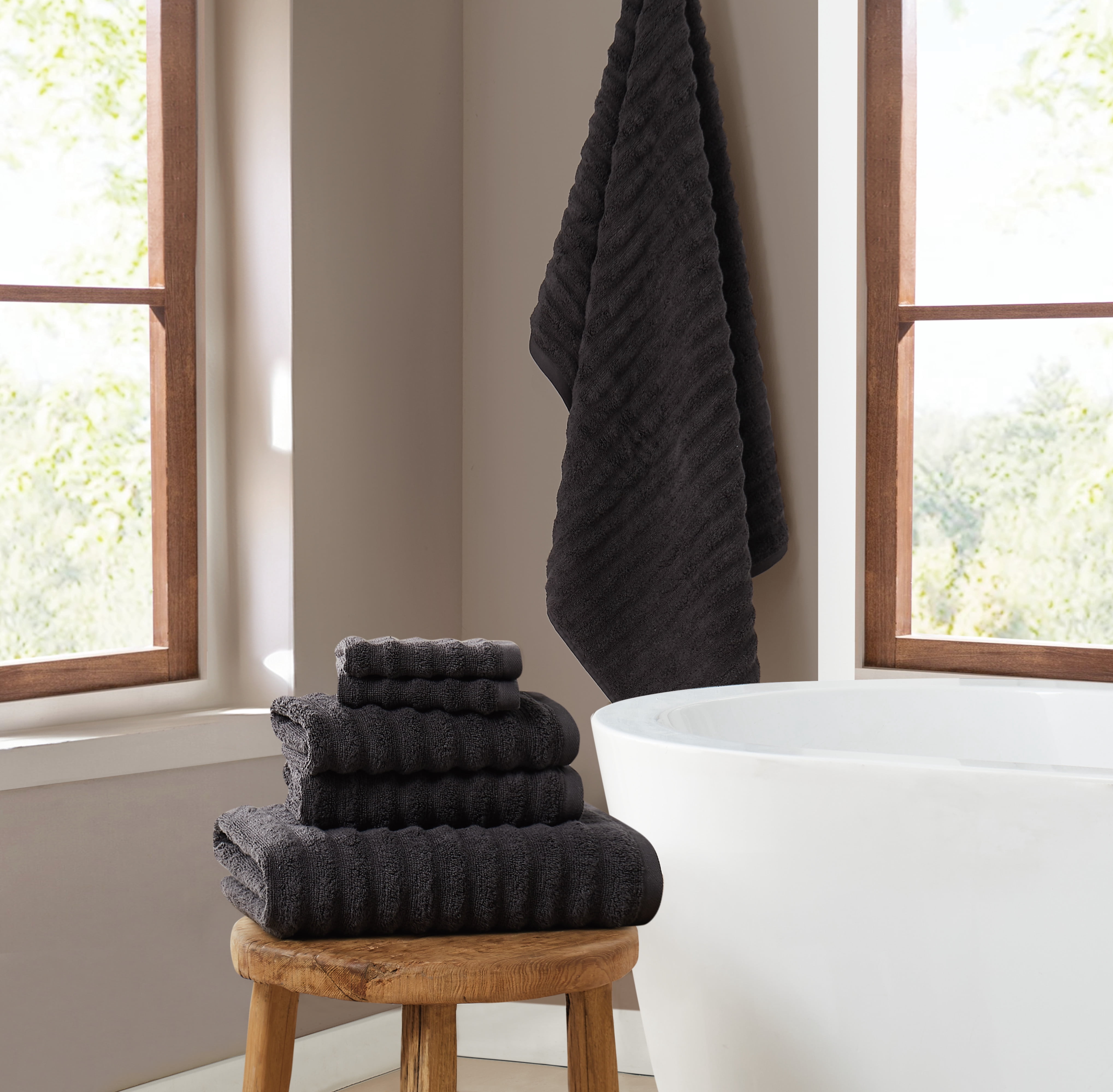 Customer reviews for Brooklyn Loom Textured Zero Twist Black 6