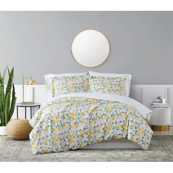 Brooklyn Loom Verbena 3-Piece King Duvet Set in Multi, Cotton , Adult, All Season, OEKO-TEX Certified
