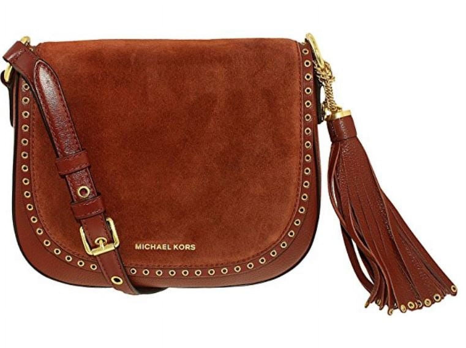Brooklyn Medium Leather Saddlebag Brick Red 30F6ABNM2S 616