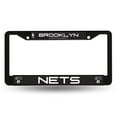 thumbnail image 1 of Brooklyn Basketball Net's Chrome Metal (2) License Plate Frame Set, 1 of 8