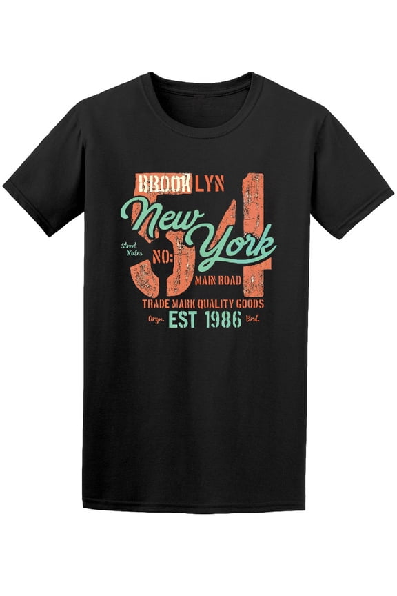 Brooklyn NY 54 Men T-Shirt - Image by Shutterstock, Male 4X-Large