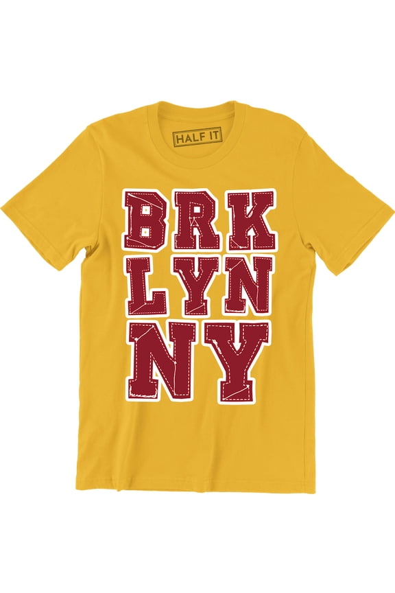 Brooklyn NY -New York City BK NYC Pride Classic Varsity Script Mens T-Shirt