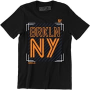 Brooklyn NY -New York City BK NYC Pride Classic Varsity Script Mens Tee Shirt