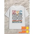 thumbnail image 1 of Greenink Brooklyn NYC 888 for men 180G Cotton white Fashion Unisex Shirt Graphic tshirts Fashion Unisex Shirt Graphic Tee tshirts Original Unisex Shirt Printed tshirts, 1 of 7