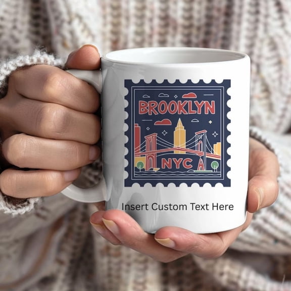Brooklyn NYC Mug, Unique Gift, Coffee Mug, New York City Mug, Perfect Gift, Coffee Cup, Pernalized NYC Gift.