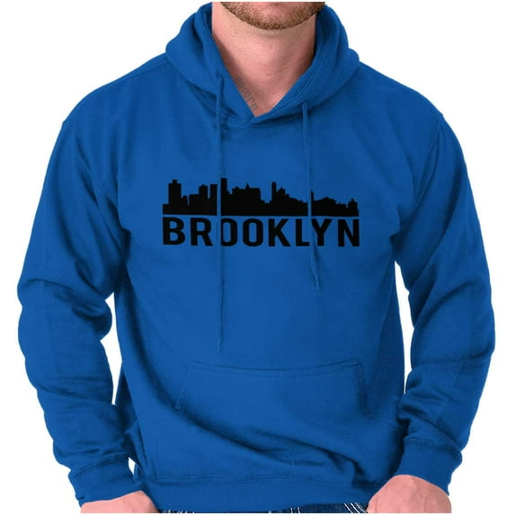 Brooklyn NYC Skyline New York City NY Hoodie Sweatshirt Women Men Brisco Brands M
