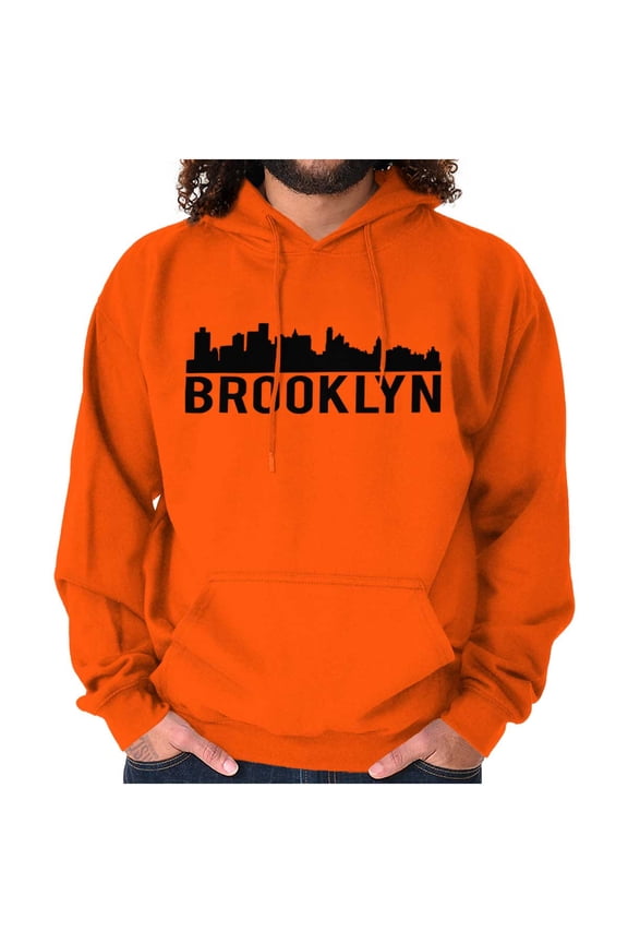 Brooklyn NYC Skyline New York City NY Hoodie Sweatshirt Women Men Brisco Brands M