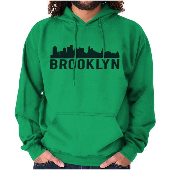 Brooklyn NYC Skyline New York City NY Hoodie Sweatshirt Women Men Brisco Brands X