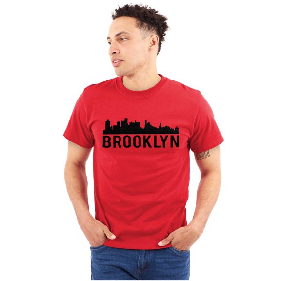 Brooklyn NYC Skyline New York City NY Men's Graphic T Shirt Tees Brisco Brands M