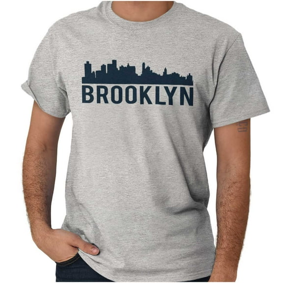 Brooklyn NYC Skyline New York City NY Men's Graphic T Shirt Tees Brisco Brands M