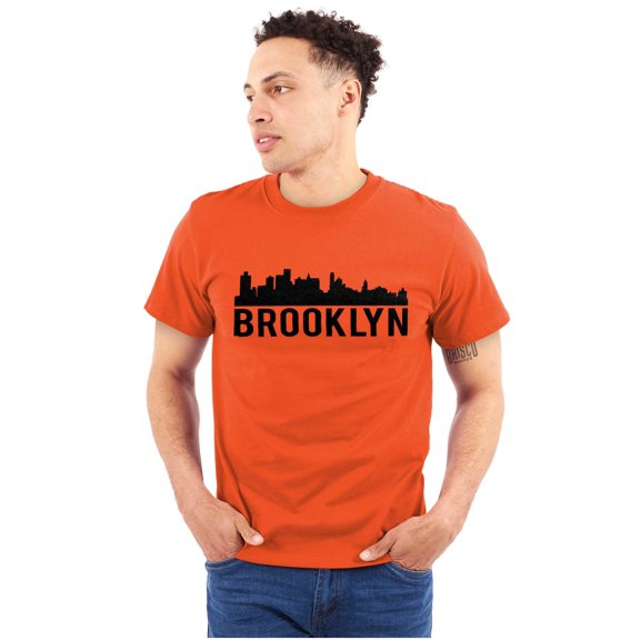Brooklyn NYC Skyline New York City NY Plus Size Crewneck Graphic Tee Shirt Brisco Brands 3X