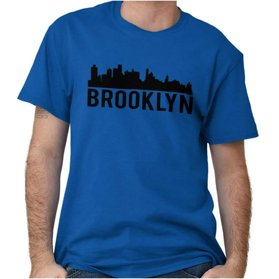 Brooklyn NYC Skyline New York City NY Plus Size Crewneck Graphic Tee Shirt Brisco Brands 2X