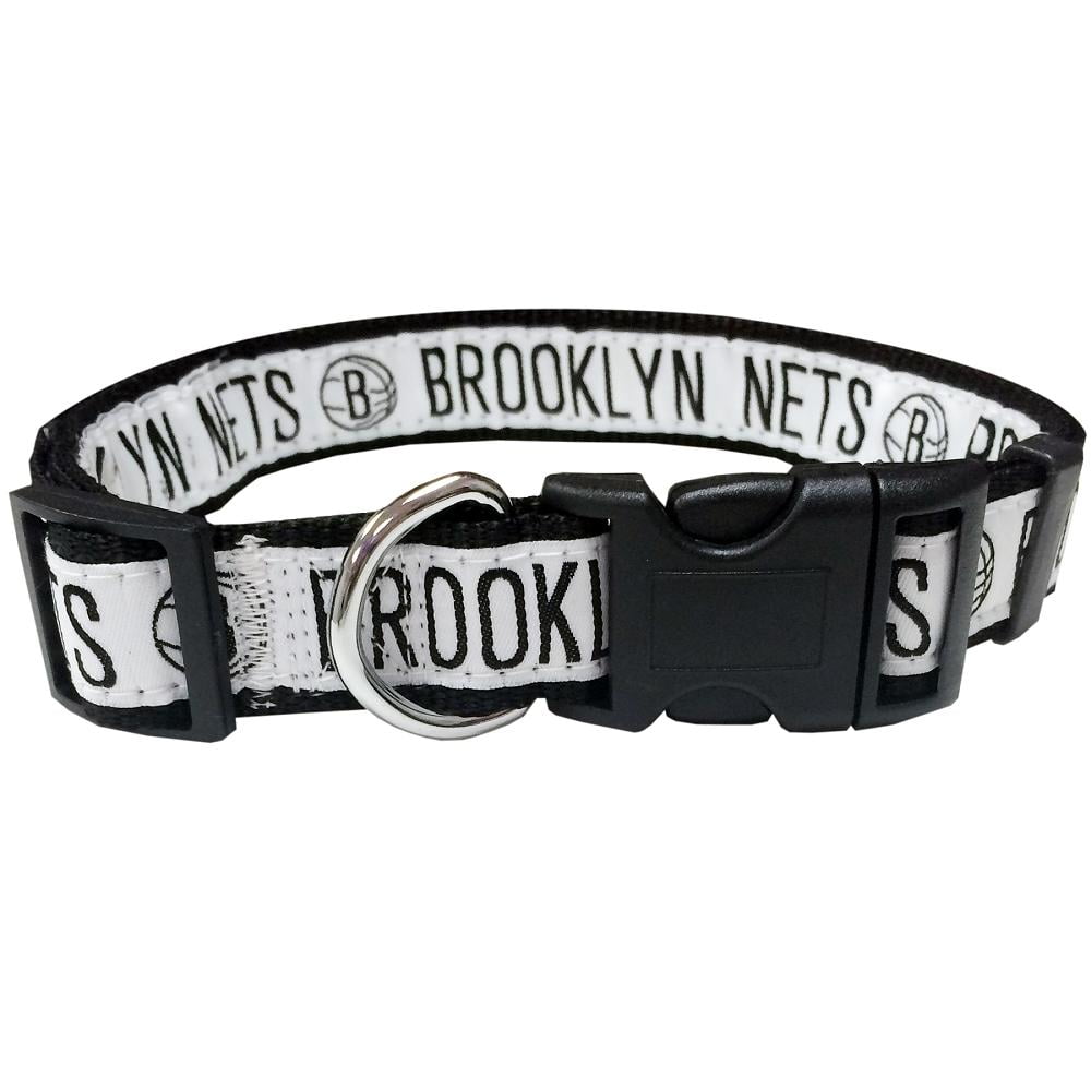 Brooklyn Nets Pet Collar by Pets First - Large