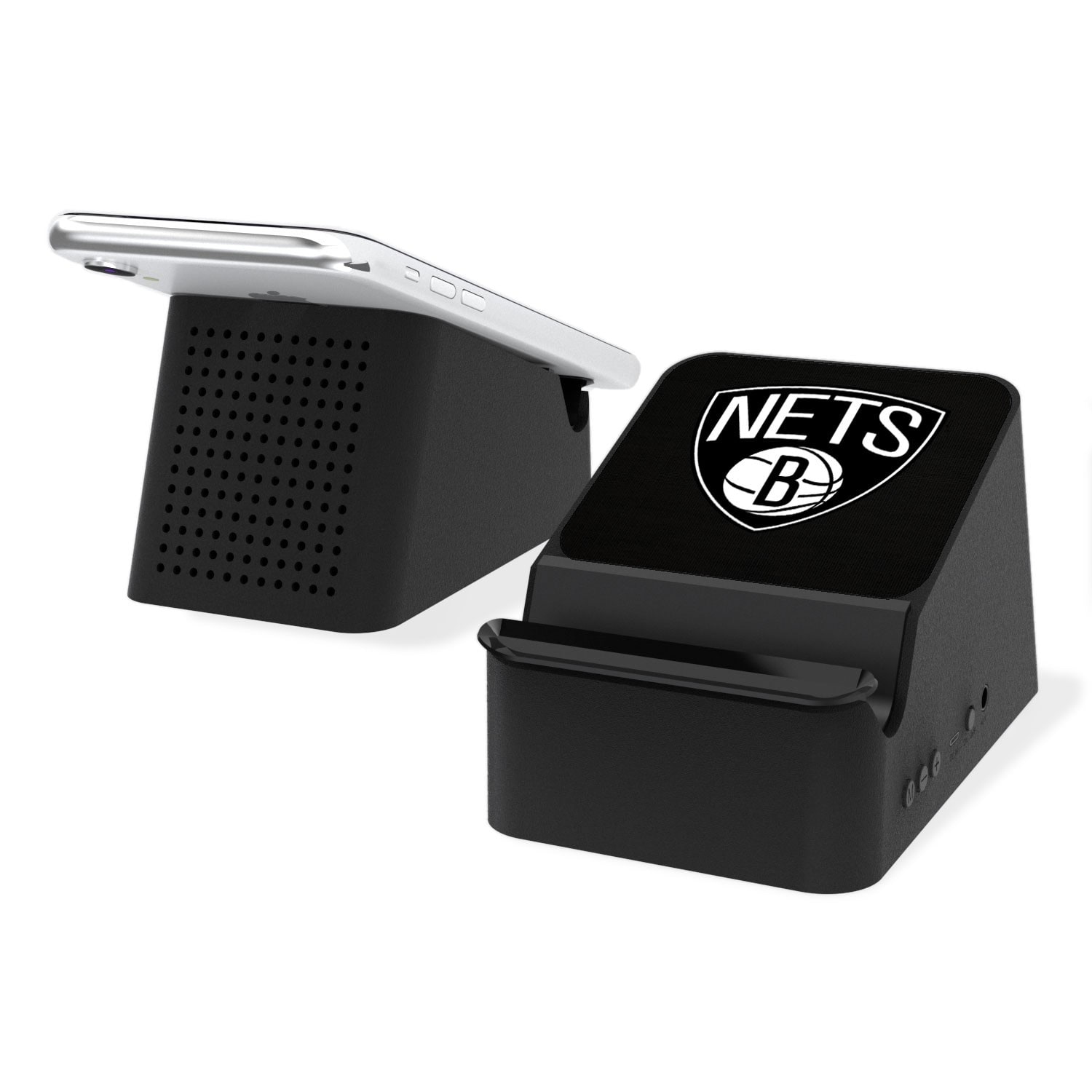 Brooklyn Nets Solid Design Wireless Charging Station & Bluetooth