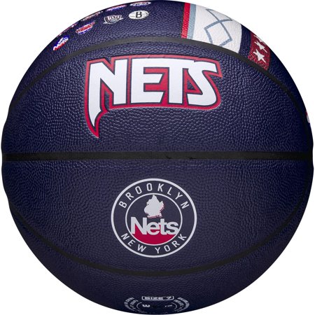 Brooklyn Nets Unsigned Wilson NBA City Edition Collector's Basketball - Fanatics Authentic Certified