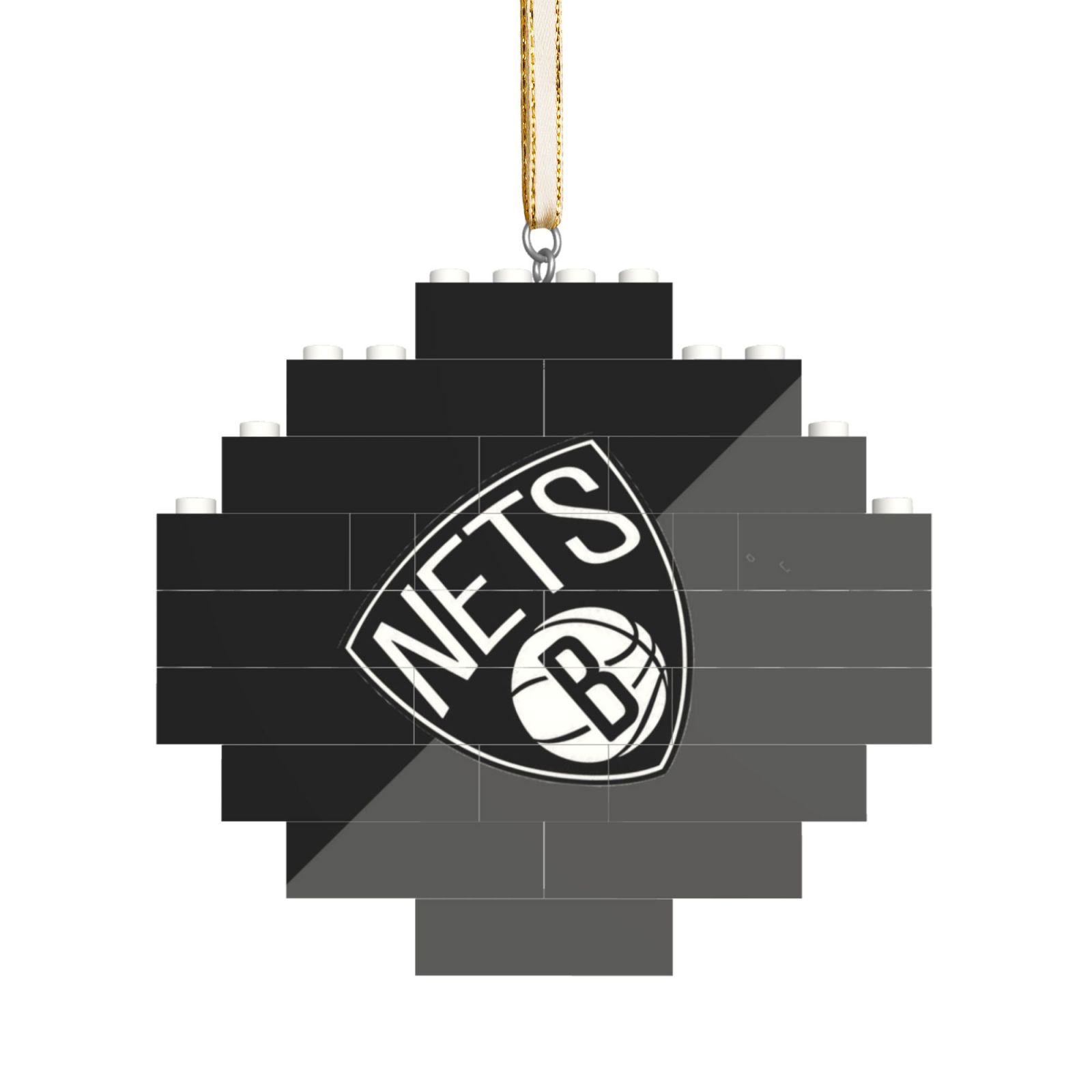 Building Blocks Puzzle Pendant Lozenge Shaped Hanging