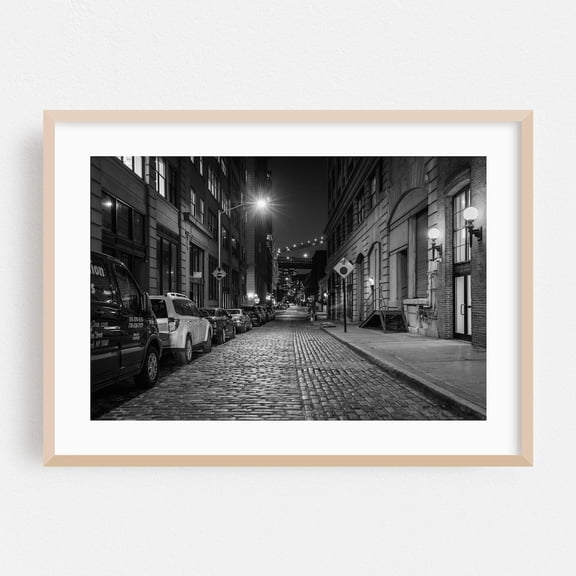 Brooklyn New York Black And White City Street Photography Architecture Fine Bridge Poster Unframed Paper Print