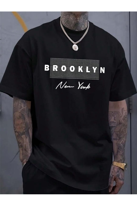 【Brooklyn New York】"Classic Arch" Graphic T-Shirt – Urban Pride Tee, Retro Streetwear Top for Men & Teens
