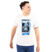 Brooklyn New York East River Graffiti Plus Size Crewneck Graphic Tee Shirt Brisco Brands 5X