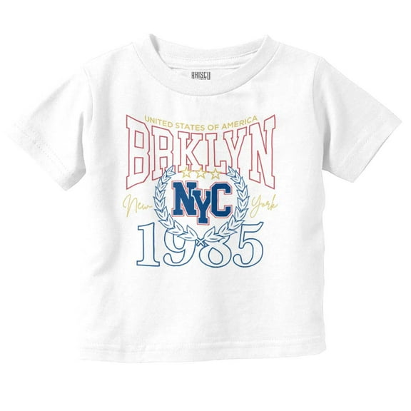 Brooklyn New York NYC United States Toddler Boy Girl T Shirt Infant Toddler Brisco Brands 6M